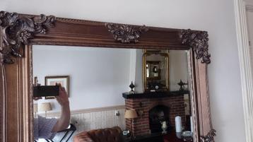 Schitterende Brons-Bruine Exclusieve "Barok" Spiegel 118x90 beschikbaar voor biedingen