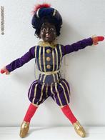 Authentieke V&D etalage zwarte Piet pop - 60cm, blauw/paars, Diversen, Verzenden, Zo goed als nieuw