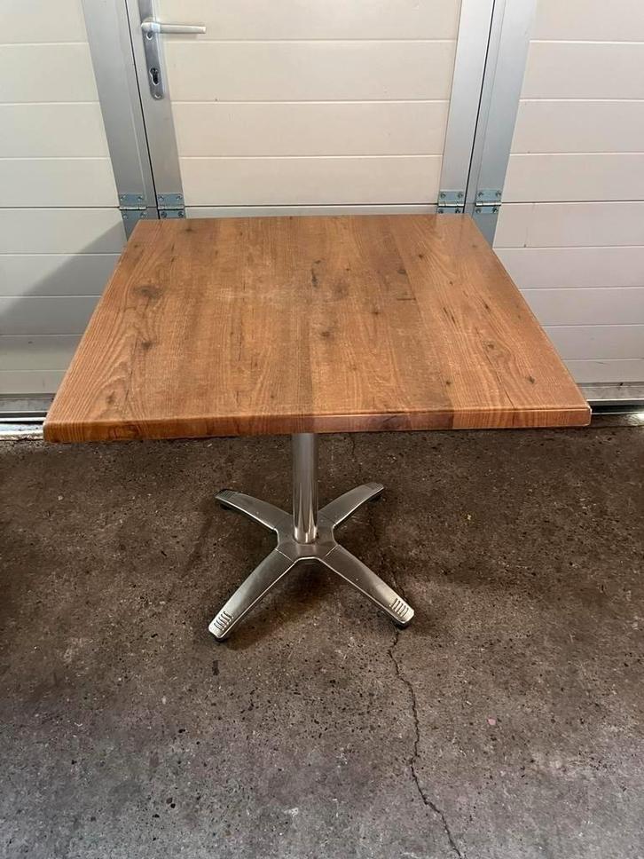 9 stuks horeca restaurant terras tafels Werzalit 80x80 cm, Tuin en Terras, Tuinmeubel-accessoires, Gebruikt, Ophalen