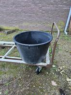 specie kuip platte kuip zwart 200 liter, Ophalen, Zo goed als nieuw