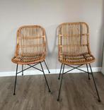 rotan bamboe stoelen voor binnen en buiten ibiza japandi, Huis en Inrichting, Stoelen, Ophalen of Verzenden, Zo goed als nieuw