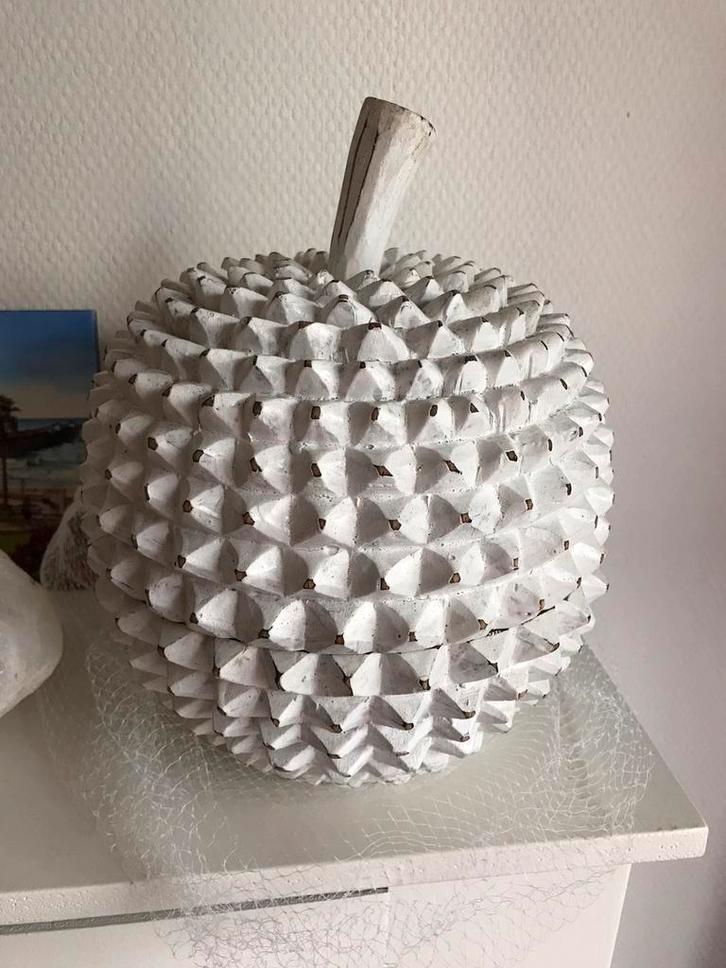 Nieuw woonaccessoire Durian hout bakje schaal wit Bali, Huis en Inrichting, Woonaccessoires | Schalen en Manden, Nieuw, Mand, Rond