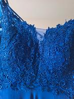 Mooie blauwe galajurk. 1 keer gedragen maat M/L, Kleding | Dames, Gelegenheidskleding, Ophalen, Zo goed als nieuw, Blauw, Galajurk