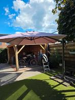 Horeca parasol rechthoek 300 cm x 300 cm, Tuin en Terras, Ophalen, Gebruikt, 1 tot 2 meter, Zweefparasol