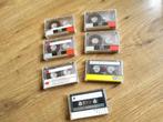 7 Cassettes tdk d60 sony hf 60 tdk d90, Cd's en Dvd's, Cassettebandjes, Gebruikt, 2 t/m 25 bandjes, Overige genres, Ophalen of Verzenden
