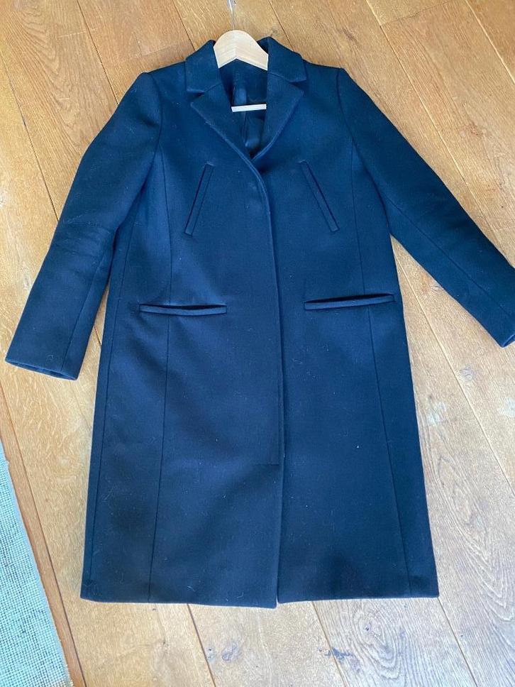 & Other Stories Wol Mantel jas 34, Kleding | Dames, Jassen | Winter, Zo goed als nieuw, Maat 34 (XS) of kleiner, Zwart, Ophalen of Verzenden