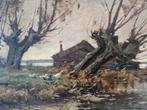 Schilderij A.J. Zwart gesigneerd, Antiek en Kunst, Ophalen of Verzenden