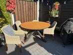 Stevige tuintafel rond - Arezzo 150 cm, Tuin en Terras, Tuinsets en Loungesets, Ophalen, Eettafel, Zo goed als nieuw, Tuinset