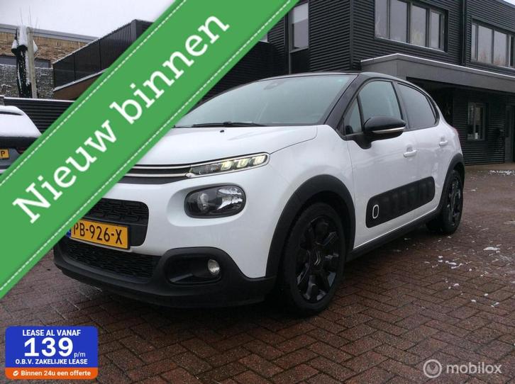Citroen C3 1.2 PureTech S&S Shine Panoramadak Nav Camera Nap, Auto's, Citroën, Bedrijf, Te koop, C3, ABS, Achteruitrijcamera, Airbags
