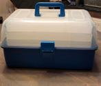 Kunsstof viskoffer,naaikoffer opbergbox,40/20 cm.blauw, Ophalen of Verzenden, Zo goed als nieuw, Viskoffer