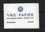 2718 Amsterdam - Utrecht VRG-PAPIER, Ophalen of Verzenden, Nederland