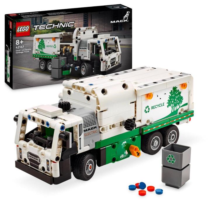 LEGO 42167 Technic Mack LR Electric Vuilniswagen 503 delig, Kinderen en Baby's, Speelgoed | Duplo en Lego, Nieuw, Lego, Complete set