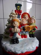 Kerst tafereeltje zingende kinderen voor waxinelichtjes, Diversen, Kerst, Ophalen of Verzenden, Zo goed als nieuw