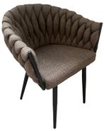 A&B DESIGN Wave chair boucle stof Taupe set van 2, Huis en Inrichting, Stoelen, Nieuw, Twee, Stof, Ophalen of Verzenden