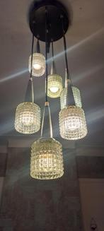 Cascade lamp met 6 lampen vintage Lakro spage age design, Huis en Inrichting, Lampen | Hanglampen, Ophalen, Zo goed als nieuw