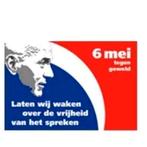 Pim Fortuyn vlag (150 x 0.92) ''6 mei tegen geweld'', Nieuw, Ophalen of Verzenden