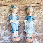 Antieke bisque porseleinen beeldjes, Ophalen of Verzenden