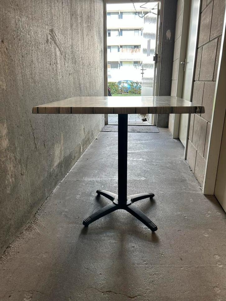 Vierkante Tafel met Houtlook 80x80x75, Antiek en Kunst, Antiek | Meubels | Tafels, Ophalen