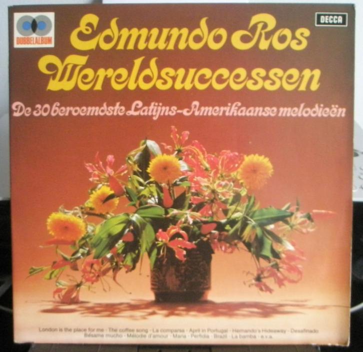 Dubbel LP Edmundo Ros wereld successen [2633]  [CdViWe], Cd's en Dvd's, Vinyl | Wereldmuziek, Zo goed als nieuw, Latijns-Amerikaans