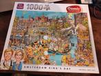 King Puzzel Amsterdam King's day 1000 stukjes, Ophalen of Verzenden, Zo goed als nieuw