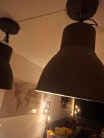 Industriële hanglampen set voor boven eettafel, Ophalen, Gebruikt, Metaal, Minder dan 50 cm