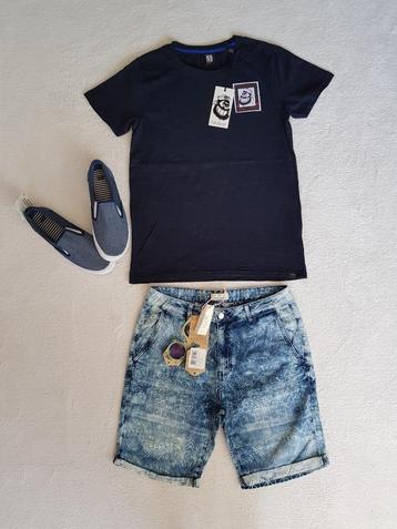 Gave blauwe SCOTCH & SODA jog jeans short mt 16/176. NIEUW! beschikbaar voor biedingen