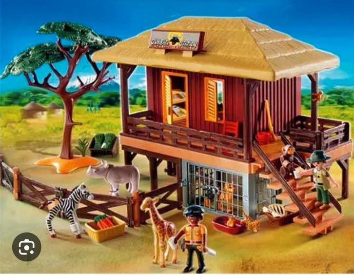 Playmobil - Safari verzorgingspost 4826, Kinderen en Baby's, Speelgoed | Playmobil, Zo goed als nieuw, Complete set, Ophalen of Verzenden