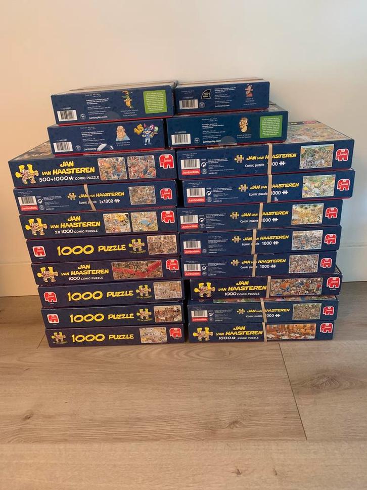 Diverse jan van Haasteren, Hobby en Vrije tijd, Denksport en Puzzels, Zo goed als nieuw, 500 t/m 1500 stukjes, Ophalen of Verzenden