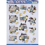 Yvonne Creations CD11447 Big Guys Best Friends 3D knipvel A4, Hobby en Vrije tijd, Kaarten | Zelf maken, ., Nieuw, Ophalen of Verzenden