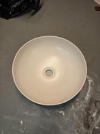 Ronde witte waskom – trendy design, als nieuw 38cm diamet, Ophalen of Verzenden, Nieuw, Steen, Wastafel