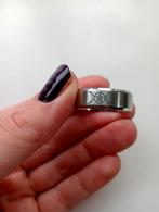 Pentagram Ring - RVS, Gebruikt, 20 of groter, IJzer of Staal, Ophalen of Verzenden