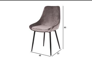 6 Taupe Eetkamerstoelen - Zo Goed Als Nieuw! beschikbaar voor biedingen