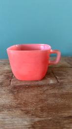 Vintage Arcopal Opale France Beker Kom Rood Roze, Ophalen of Verzenden