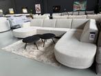 U-bank boucle met ronde lounge leverbaar vannuit voorraad, Ophalen, Info@trendvortex.com, Hoekbank, Metaal