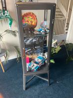 Ikea vitrine kast grijs, Ophalen, Zo goed als nieuw, 25 tot 50 cm, Glas