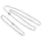 Dames Stalen Ketting+Armband Zilverkleur RVS Schakelketting, Birgitta-Gracht 33, 6465 EL Kerkrade, Nederland, Verzenden, Nieuw