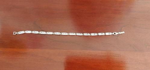 Tennisarmband (nieuw) 19 cm (armband) ., Sieraden, Tassen en Uiterlijk, Armbanden, Nieuw, Zilver, Ophalen of Verzenden