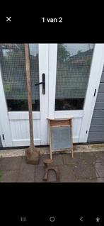 Spoorstaaf,wasbord en schoenleest, Antiek en Kunst, Antiek | Gereedschap en Instrumenten, Ophalen of Verzenden