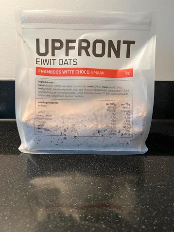 UPFRONT Eiwit Oats Framboos Witte Choco (1 portie gebruikt) beschikbaar voor biedingen