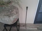Stoer ijzeren kandelaar roest, Huis en Inrichting, Woonaccessoires | Kandelaars en Kaarsen, Ophalen, Gebruikt, Metaal, 75 cm of meer