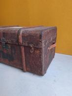 Vintage brocante hutkoffer, salontafel, dekenkist, koffer, Minder dan 50 cm, Gebruikt, Ophalen of Verzenden, 50 tot 100 cm