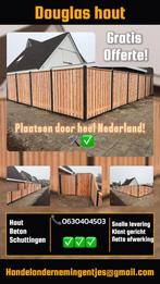 Actie Douglas vanaf €115,- per meter! Hout beton schuttingen, Tuin en Terras, Schuttingen, Ophalen, Minder dan 3 meter, Nieuw