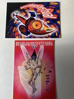 2 boomerangkaarten Bevrijdingsfestival, Verzenden, 1980 tot heden, Ongelopen, Cultuur en Media