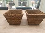 2 Rietmanden - Plantenmand, Broodmand, Fruitmand, Ophalen, Zo goed als nieuw, Vierkant, Overige materialen