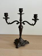 Mooie oude messing kandelaar, Antiek en Kunst, Antiek | Kandelaars, Ophalen of Verzenden, Overige materialen