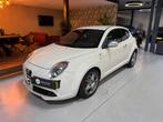 Alfa Romeo MiTo 1.4 T Quadrifoglio Verde Leder Bluetooth Par, Auto's, Alfa Romeo, Voorwielaandrijving, Euro 5, Gebruikt, Zwart