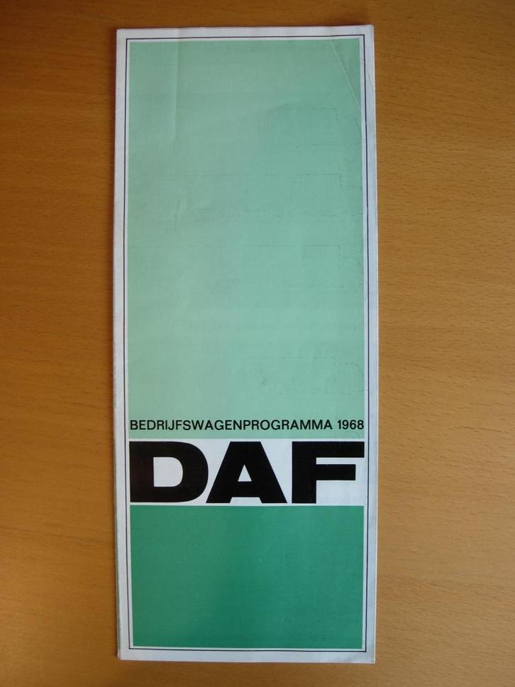 DAF Programma Brochure 1968 - NL - 2600 2400 1900 1600 1300, Boeken, Auto's | Folders en Tijdschriften, Zo goed als nieuw, Overige merken