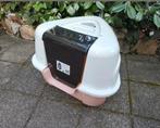 Tiaki Hoek Kattenbak Perfect Driehoekige kattenbak met kap,, Dieren en Toebehoren, Kattenbakken, Ophalen of Verzenden, Zo goed als nieuw