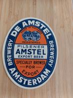 Bieretiket de Amstel pilsener export, Ophalen of Verzenden