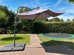 Zweefparasol met voet, Tuin en Terras, Parasols, Ophalen, Gebruikt, Kantelbaar, 2 tot 3 meter